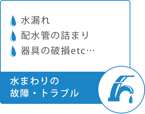 水まわりの故障・トラブル